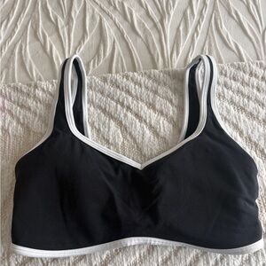 Abercrombie & Fitch Black and White Sports Bra